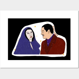 Morticia and Gomez Posters and Art